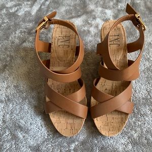 I.N.C Cork Wedges, size 7.5